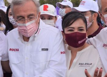 Ana Ayala es apoyada y respaldada por  Rubén Rocha Moya