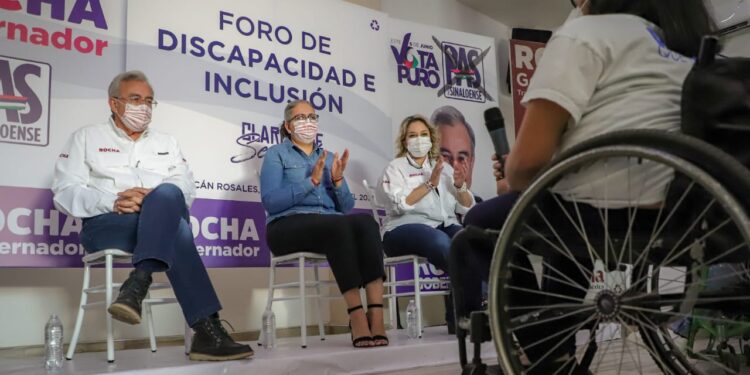 En mi gobierno se aprovechará y fortalecerá el talento de las personas con discapacidad: Rocha Moya