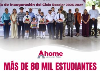 Más de 80 mil estudiantes de nivel básico inician el ciclo escolar 2026-2027 en Ahome.