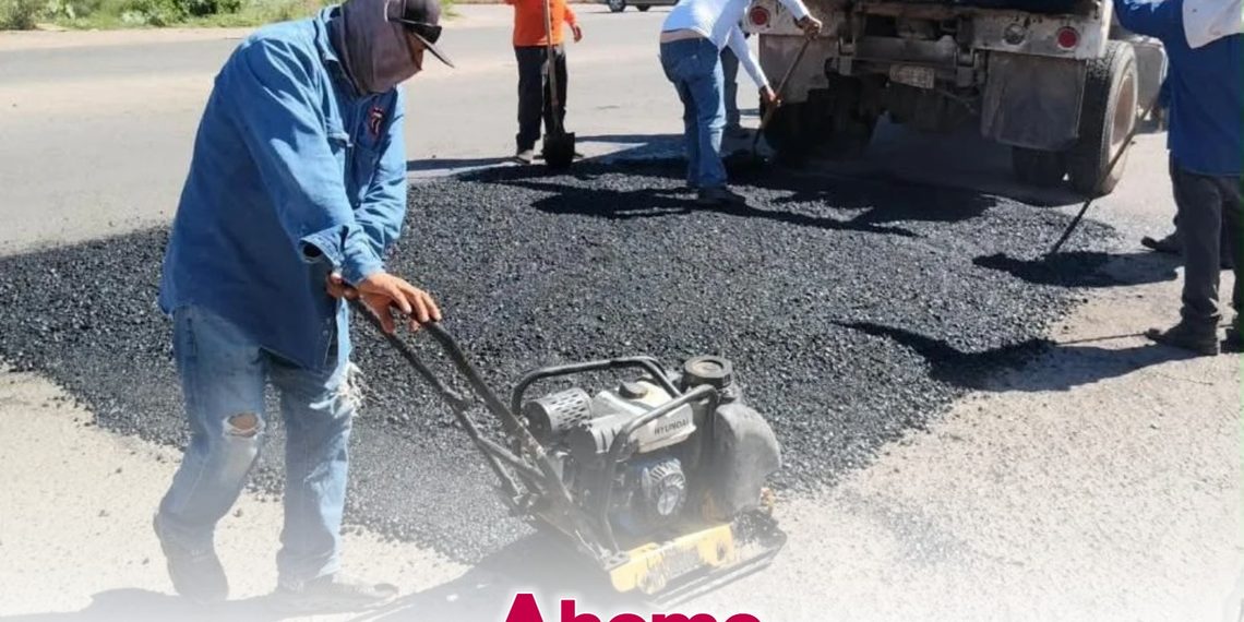 Gobierno de Ahome suma nuevas cuadrillas para incrementar acciones de bacheo en vialidades
